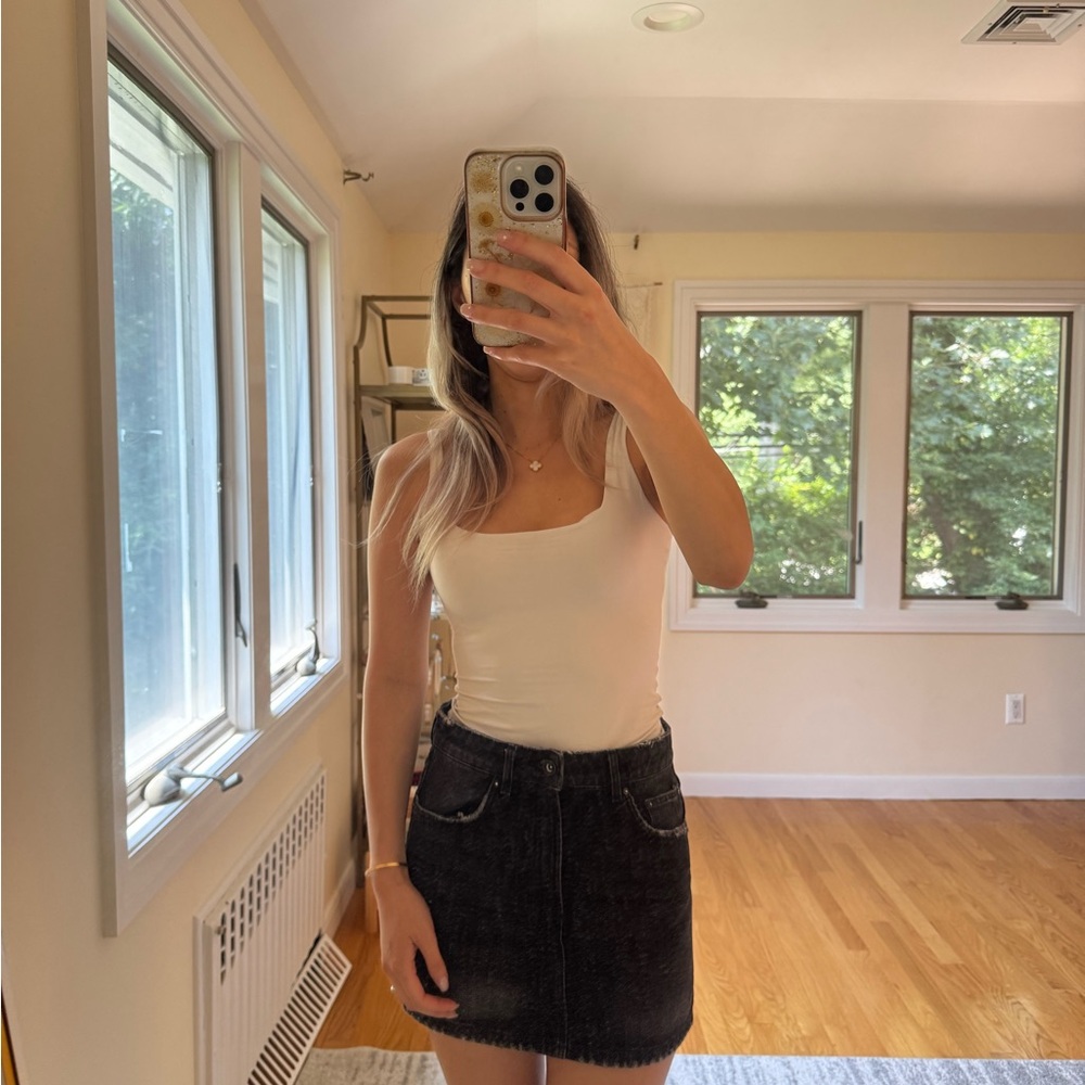 Black Zara Denim Skirt